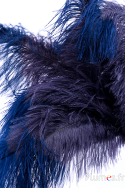 Autruche - 30-40 cm - anthracite-bleu nuit